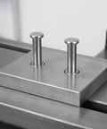 Heavy Duty 122Pcs Stainless Steel Clevis Pins And Cotter Pins Assortment Kit in use, mounted on metal block