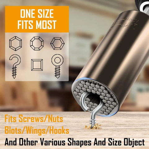Ultimate Dad Gift Universal Socket Wrench That Grips Any Bolt Perfect Father's Day Gear For Dads Husbands Grandpas And Men Who Want Nothing Cool Practical Tools For Home Auto DIY close-up view