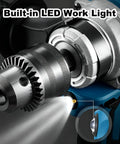 Tough As Nails Two In One Cordless Drill And Cement Mixing Tool With Two Speed Torque Control One Eighty Degree Rotatable Chuck LED work light