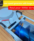 Portable Spiral Archimedes Hydro Generator 1500W Water Turbine For Off Grid Power No Dam Needed 12 To 80V Adjustable Output