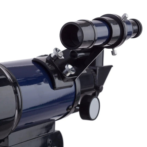 Close-up of telescope optical accessories from Compact Refractor Telescope Kit With 70mm Aperture 300mm Focal Length 15x To 150x Zoom Tripod