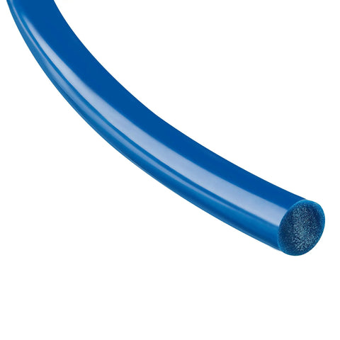 Blue urethane drive belt for scroll saw power tools, part of Hardcore Urethane Replacement Drive Belts Set For Scroll Saw Motorized Power Tool Top Shelf Long Haul Rubber Strips Made In Usa Rock Solid Workhorse Performance.