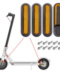 Easy Snap On Reflective Wheel Covers For Electric Scooters Front And Rear No Fuss Quick Install Night Safety Warning Front Fork Reflectors Weatherproof Durable