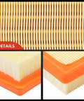 Close-up details of Engine Air Filter For Subaru Forester Outback Impreza Crosstrek Legacy Ascent And WRX Flexible Panel Replace 16546AA16A High Flow Design
