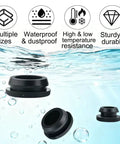 130 Pcs Rubber Hole Plugs Set In 11 Sizes Silicone Round Plugs For Sealing Holes, shown underwater highlighting waterproof and durable features.