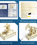 Instruction steps for Hands On Kit For Kids Ages 8 To 12 Wood Arts And Crafts Projects For Boys And Girls Build Conductor Detector