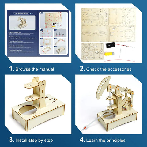 Instruction steps for Hands On Kit For Kids Ages 8 To 12 Wood Arts And Crafts Projects For Boys And Girls Build Conductor Detector