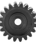 Close-up of a single gear from the Five Piece Steel Servo Spur Gear Set With 24 Tooth Internal Spline, 0.8 Modulus