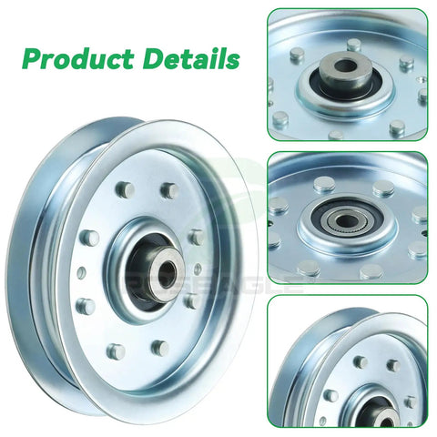 Idler Pulley 4.25 Inch Outer Diameter Fits Cub Cadet 50 Inch Deck LTX1040 RZT50 Mower Replacement Part Replaces 756-04129b