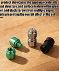 Get That Slick Grip On Your Blade With These Heavy Duty Replacement Thumb Studs Made For The Benchmade 535 Bugout. Silver, black, green titanium screws.