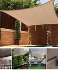 Custom Shade Cloth With Grommets For Patio And Garden, Heat Resistant HDPE Pergola Shade Cover, displayed in outdoor patio