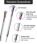 8 Piece Precision Jewelers Screwdriver Set 0.8mm To 1.6mm For Watches Eyeglasses And Jewelry Repairs Pro Grade Tools Kit