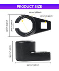 Diagram showing product sizes of Universal Low Profile Offset Oxygen Sensor Socket With Wire Gate Side Access Three Eighths Inch Drive
