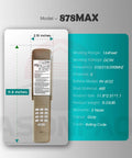 Wireless Universal Garage Door Opener Keypad For LiftMaster 878Max 877LM with dimensions and product specifications displayed.