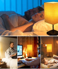 Pair Of Touch Lamps With USB Port And Outlet, 3 Way Dimmable Bedside Lamps For Nightstands, Bedrooms, Living Room And Home Office