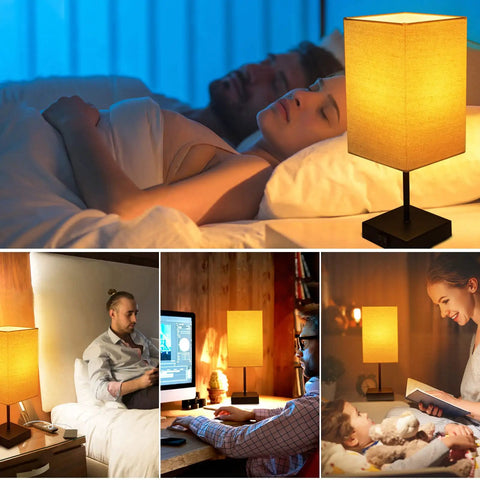 Pair Of Touch Lamps With USB Port And Outlet, 3 Way Dimmable Bedside Lamps For Nightstands, Bedrooms, Living Room And Home Office