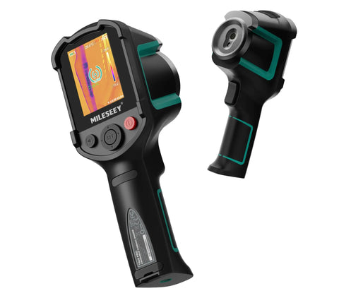 Front and side view of TR20 Pro Dual Lens Thermal Imaging Camera, Handheld Infrared Imager With 320 By 240 Resolution And 50Hz Refresh Rate