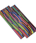 Colorful Knife Handle Slabs Pair For DIY Knife Making Colorful Scales Grips Pearl Resin Polymer Blanks For Crafting Knives