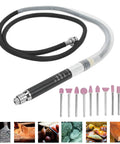 Air Powered Pencil Die Grinder Kit with attachments for one hand use micro polishing and engraving tool portable zinc alloy build 65,000 RPM