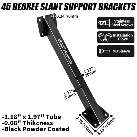 45 Degree Angle Pergola Brackets Heavy Duty Steel Connectors For Indoor Outdoor Wood Posts Do It Yourself Corner Braces Inside Joint Brackets For Gazebos Patios Porches 8 Pack