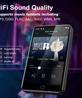 All In One Bluetooth WiFi MP3 Player With Android OS 4 Inch Touch Screen displaying music app and audio settings