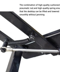 Close-up view of Top Shelf Pneumatic Furniture Hinge Spring With Wide Range Adjustment For Coffee Tables Workbenches gas lift mechanism