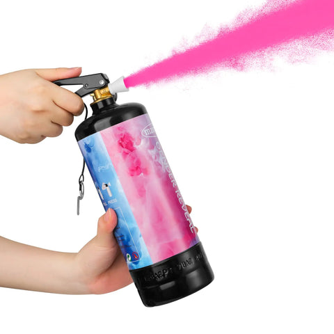 Heavy Duty Gender Reveal Powder Cannon 2 Pack Handheld Extinguisher Non Toxic Cornstarch Blast Outdoor Baby Shower Party Supplies Heckin Epic Color Cloud