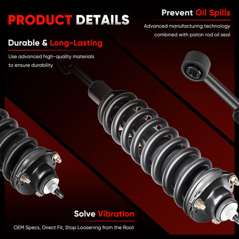 Toyota Front Quick Struts Assembly Front Pair Shock Absorbers For 2003-2020 Toyota 4Runner, coil spring detail