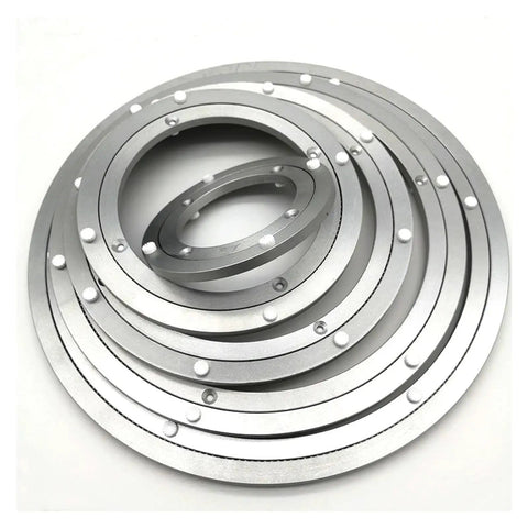 Heavy Duty Aluminum Turntable Base Bearing With 360 Degree Rotating Ball For Kitchen And Dining Tables, Round Swivel Plate