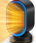 Compact 600W PTC Ceramic Space Heater With 45 Degree Oscillation For Fast Indoor Heating Ideal For Bedroom And Home Office