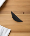 Six Pack Black Semicircle Push Pull Handles With Self Adhesive Edge Tabs For Cabinets Drawers Wardrobes And Furniture Easy Peel