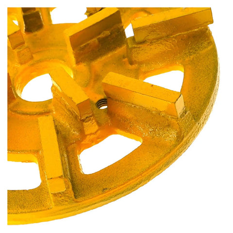 Fresh 7 Inch Diamond Metal Bond Grinding Disc Wheel For Auto Polishing Machine Wet Cutting Tool With M6 Hole and grit segments.
