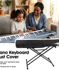 88 Key Piano Keyboard Dust Cover Waterproof Dustproof Electric Piano Cover With Adjustable Drawstring For Digital Pianos