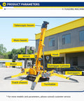 Compact Hydraulic Crawler Boom Hoist System For Industrial Lifting And Building Maintenance A Lightweight Yet Beast Mode Lifting Machine With Stable Outrigger Support