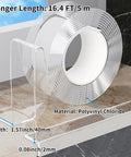Ultra Clear Baby Proofing Kit With 16 Feet Soft Edge Guards, showing 16.4 ft clear PVC edge tape on a surface.