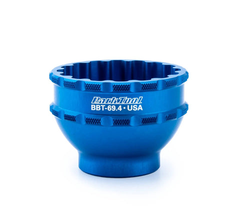 Blue Anodized Bottom Bracket And Pedal Tool With Laser Engraving, 3/8 Drive, 44mm, 16 Notch Socket, Fits Shimano