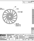 Built Tough Polyurethane Idler Wheel With Oilite Bronze Bearing Core 6 Inch Outer Diameter 2 Inch Width By 0625 Inch Bore for low rpm use and hold down roles.