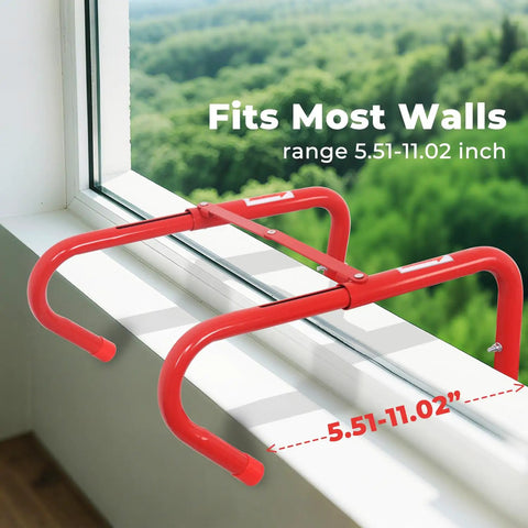 Portable Fire Ladder For 3 Story Emergency Escape 25 Foot Aluminum Ladder With Wide Steps Quick Deploy Tangle Free Mechanism V Center Support And High Load Capacity For Safe Home Evacuation, red window hooks on sill