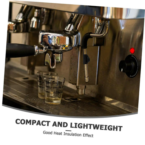 Heat Sleeve For Steam Pipe Rubber Cover For Espresso Machine Insulation Kit in use on espresso machine