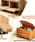 Image showing unsuitable uses for 2 Pack 15 Inch Soft Close Toy Box Hinges With Gas Strut Safety Lid Support with illustrations.