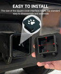 2 Inch Trailer Hitch Cover Dog Paw Rubber Plug To Protect Tow Hitch Square Receiver Easy To Install And Fits Most Rigs SUV RV Pickup ATV Buckle Type Design For Dust Rain Debris Shield