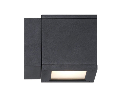 Rubix LED Outdoor Wall Light Fixture Dark Sky Friendly Single Light 3000K Warm White Brushed Aluminum IP65 Weatherproof