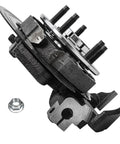 Rear Right Steering Knuckle For 2002 2005 Ford Explorer And Mercury Mountaineer With Wheel Bearing Hub Replacement Fits 2003 2004 Models Beefed Up Durable OE Style Easy Install Front Suspension Knuckle showing angled view including mounting bracket and nut.