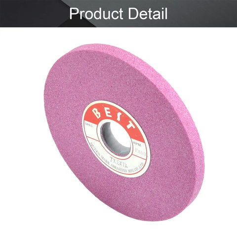 Bench Grinding Wheel Chrome Corundum 60 Grit For Surface Grinding And Metal Shaping, Pro Grade Hardness, 180 x 12.7 x 32mm