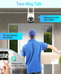 Get Awesome Protection With This 4MP Wifi Outdoor PTZ Security Camera Featuring Two-Way Talk and Motion Detection