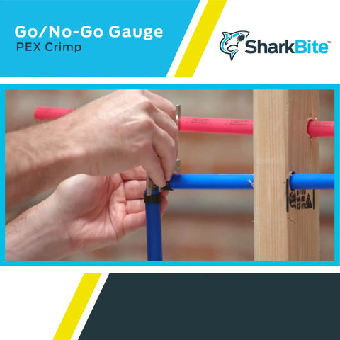 Pro Grade PEX Crimp Tool With Go No Go Gauge For Three Eighths Inch Tubing And Copper Crimp Rings Durable Plumbing Fittings Kit For Pros And DIYers For Homeowners And Pros