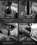Thread Repair Kit 131Pcs Set With Metric Wire Inserts Taps Drills And Wrench For M5 M6 M8 M10 Screw Hole Repair Storage Box Included