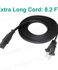 8.2 Foot 2 Prong Polarized Power Cord Replacement For Your Sewing Machines Like SE400 SE270D XR1355 SE600 SE625 PE770 PE800 SM6500PRW