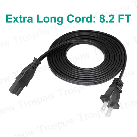 8.2 Foot 2 Prong Polarized Power Cord Replacement For Your Sewing Machines Like SE400 SE270D XR1355 SE600 SE625 PE770 PE800 SM6500PRW