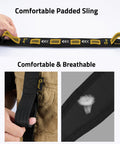 Two Point Sling With Padded Wide Strap And Removable Swivels For Quick Easy Adjustments Up To 63 Inches Black Detail View